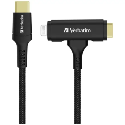 Verbatim Type-C to lightning 2-in-1 Cable 1.2M